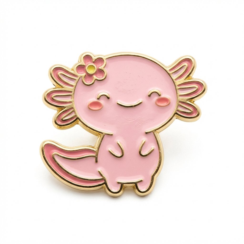 Pin Axolote Feliz